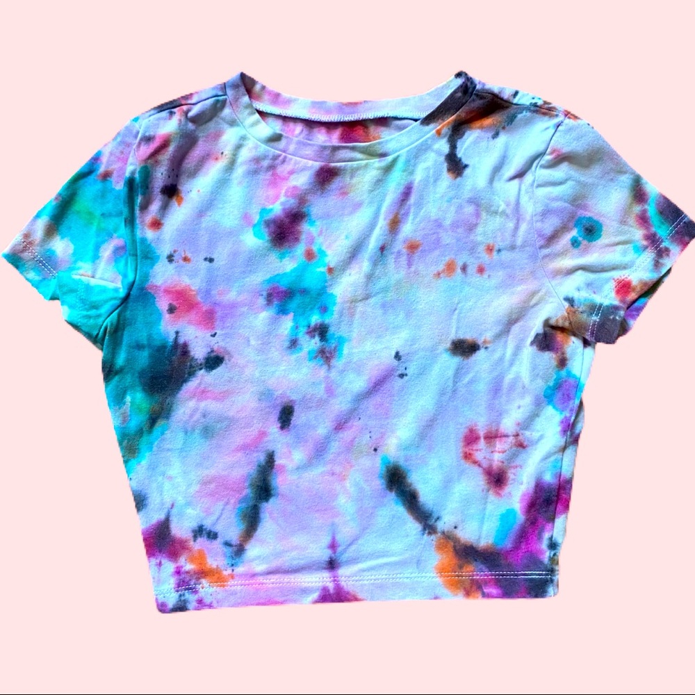 Tie dyed cropped top